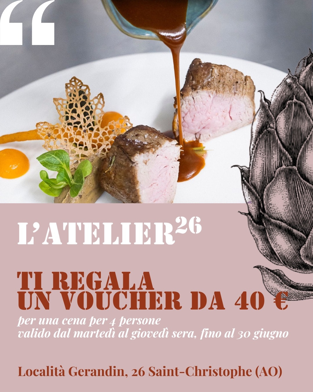 CENA FRANCESE PER 4